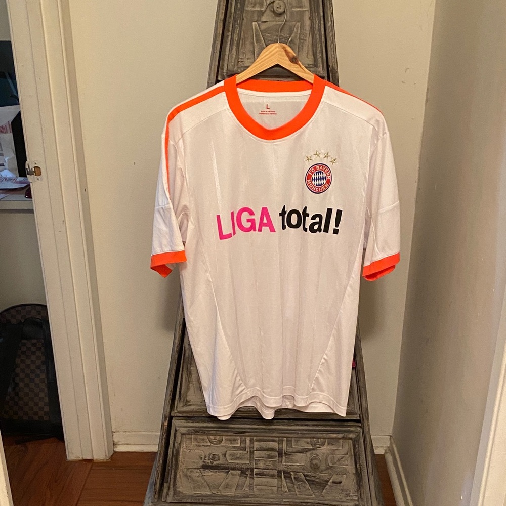 Vibrant Orange and White Jersey